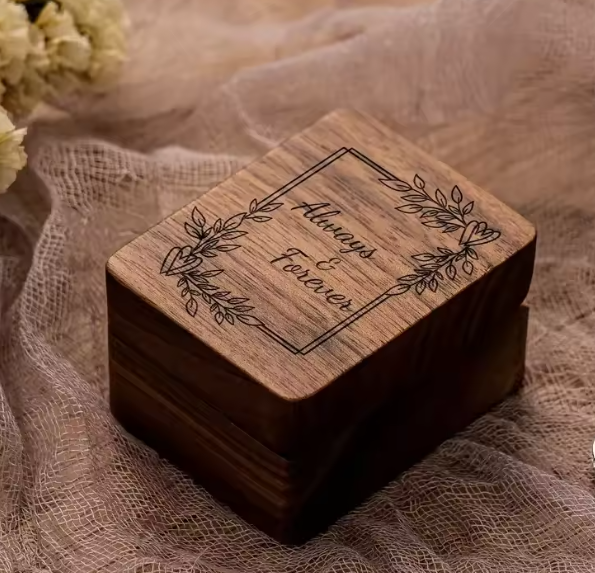Caja de anillos tres piezas