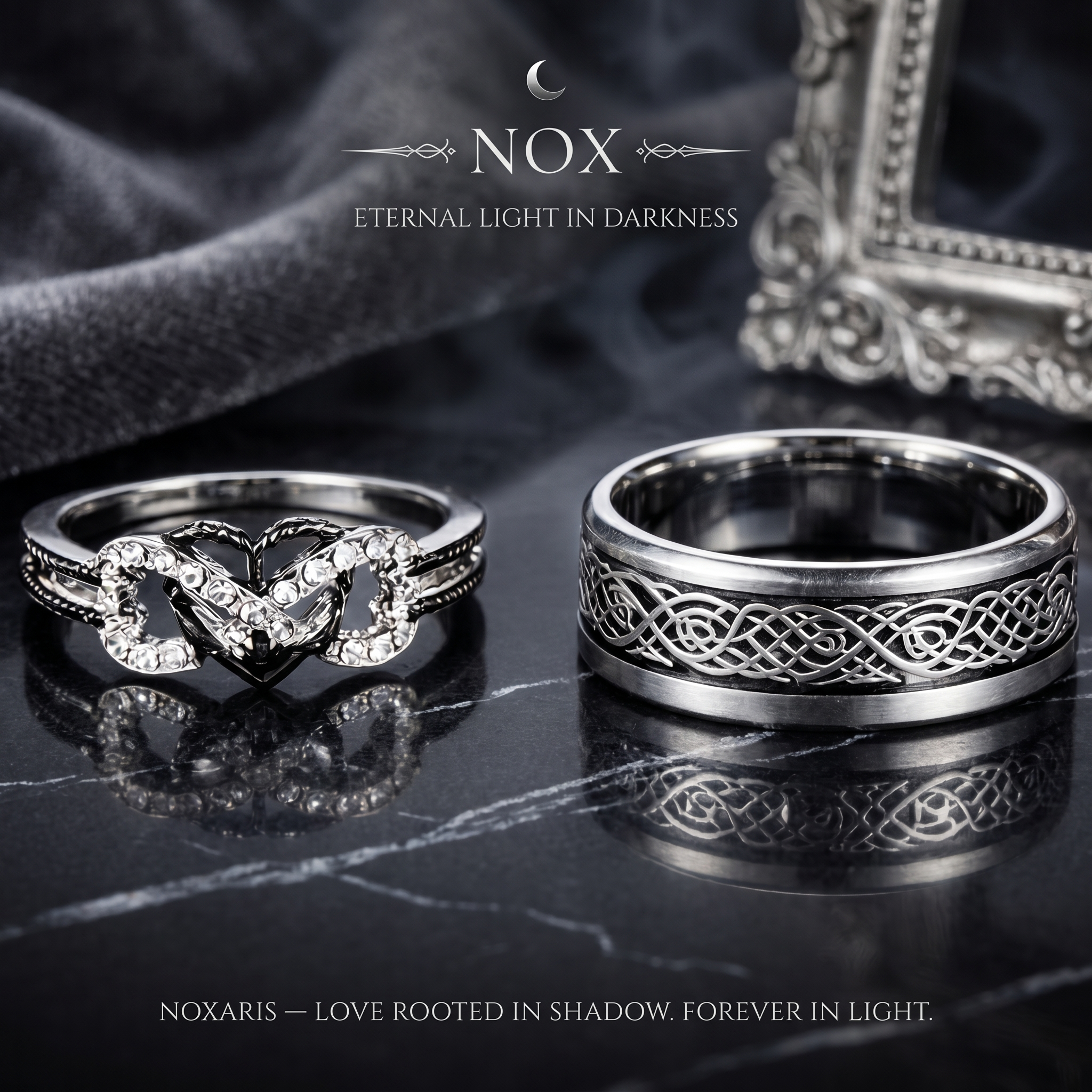 NOXARIS™–Anillos de Pareja